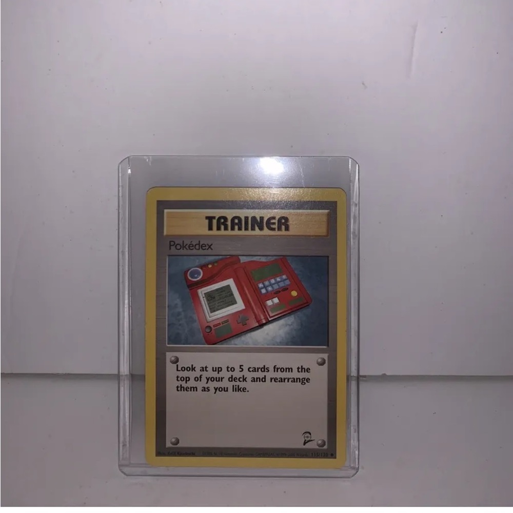 VERY RARE 1995, 96,98 POKEMON POKEDEX TRAINER CARD 87/102
BASE SET NEVER PLAYED